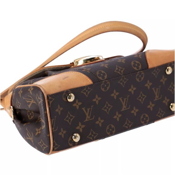Louis Vuitton Beverly MM Monogram Handbag M40121 Brown Flap Shoulder Bag - Picture 14 of 16